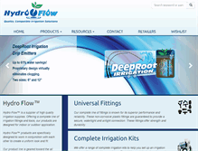 Tablet Screenshot of hydro-flowproducts.com